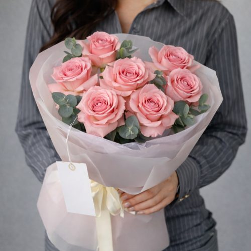 Букет из роз «Романтика в розовом»